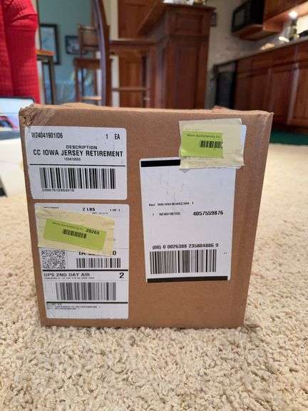 Caitlin Clark Jersey Retirement Basketball New in Packaging in original unopened cardboard box image