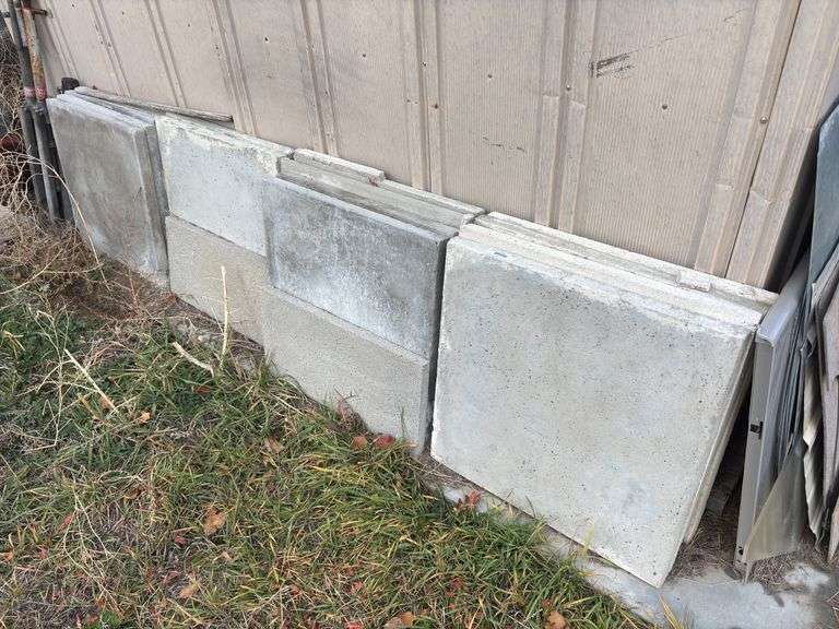 24 in.² concrete patio blocks image