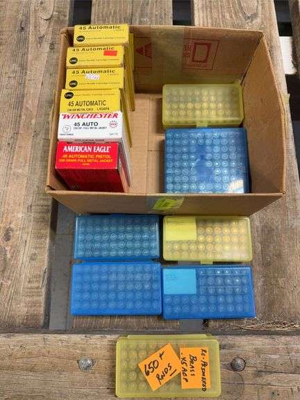 650+ rounds 45 Auto primed brass image