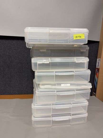 8 plastic carry alls for scrapbooking image