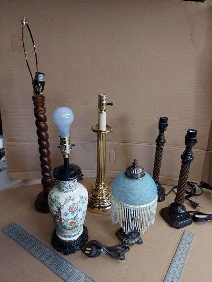 Lamps & Lamp Shades, including vintage ceramic panther TV lamp base image
