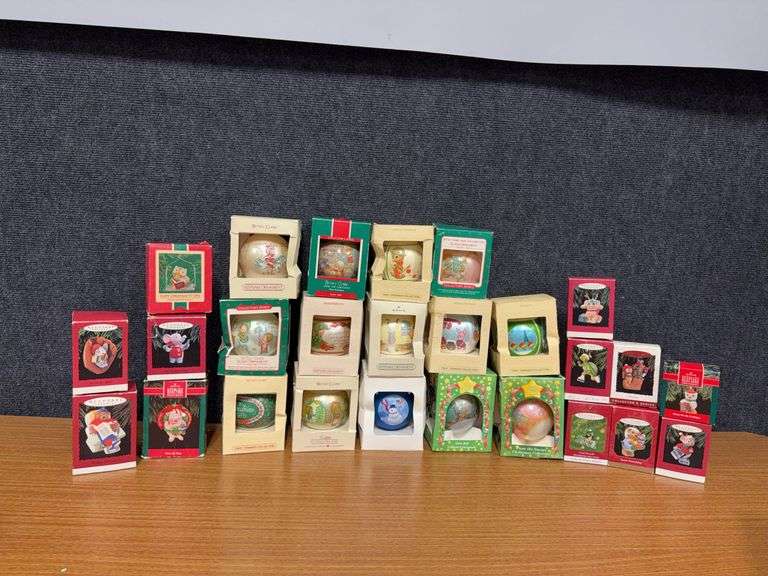 Many vintage Hallmark ornaments image