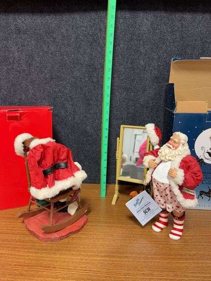 Two Clothtique figurines-“Dress Rehearsal” and “Santa Chair” image