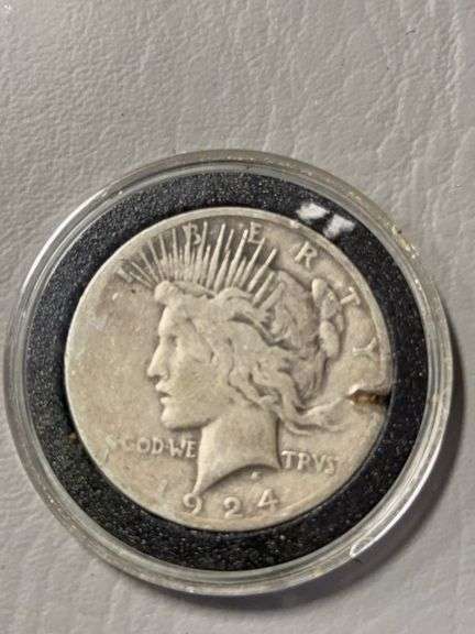 Peace silver dollar  1924, SF mint image