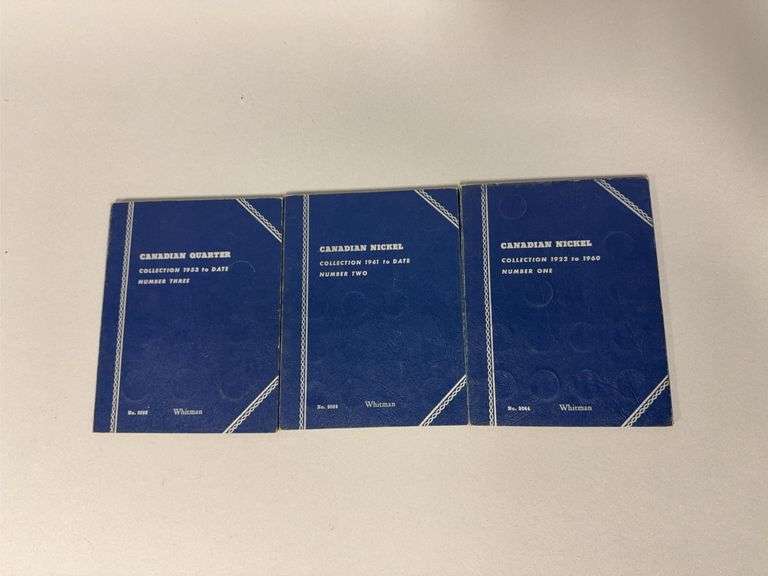 Canadian coin books and coins as shown image