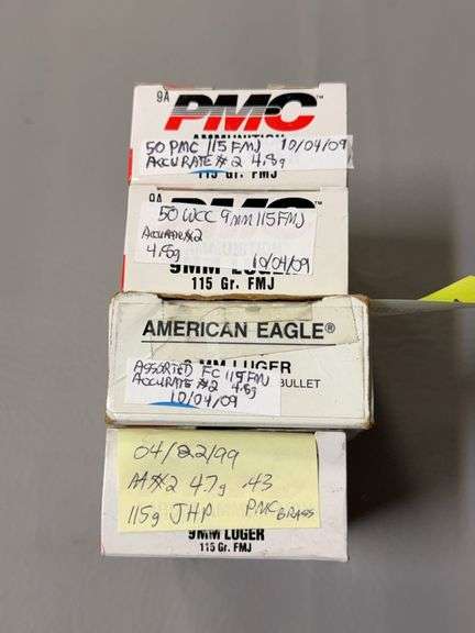 200 rounds of assorted 9mm reloaded ammo image