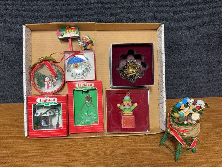 Hallmark and other ornaments as shown image