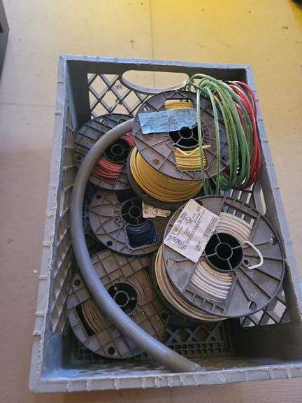 Milk crate of wire image