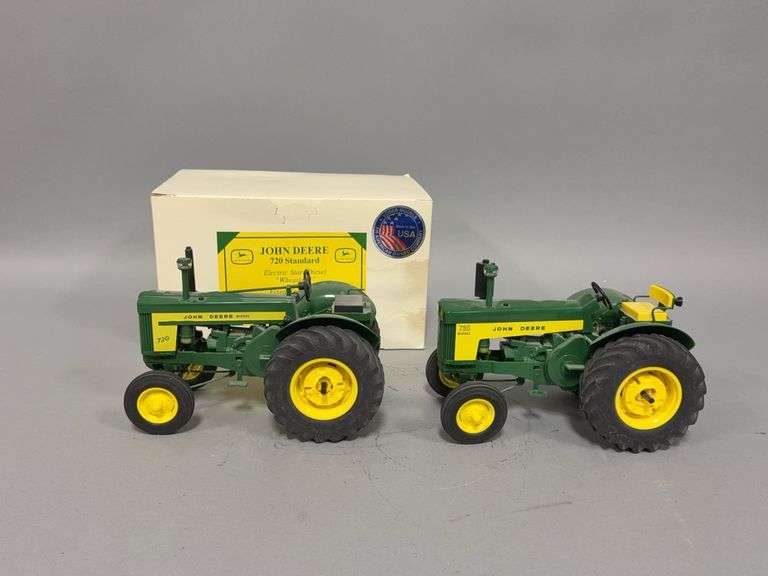 Two 1:16 scale John Deere tractors-730 Diesel and 720 Diesel Made by Yoders image