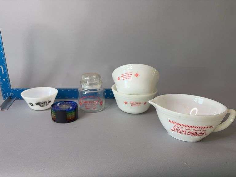 Local advertising pieces, Smitty’s DX Monona, Grove Feed Mill, Monona image