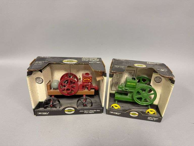 Ertl 1:8 scale John Deere Waterloo Boy and 1:6 scale Model B image