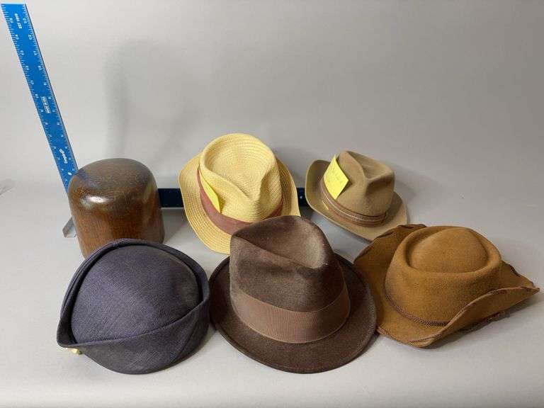 Five hats and hat holder image