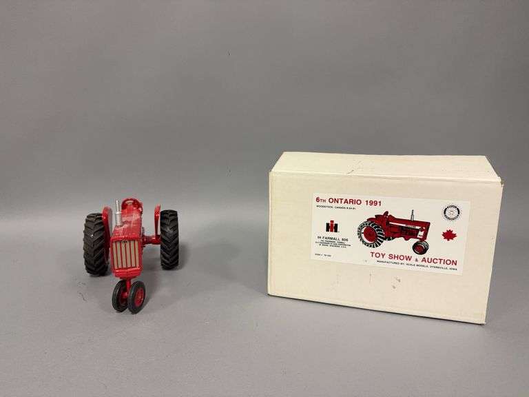 1:16 scale Scale Models IH Farmall 806 tractor 6th Ontario 1991 Toy Show & Auction image