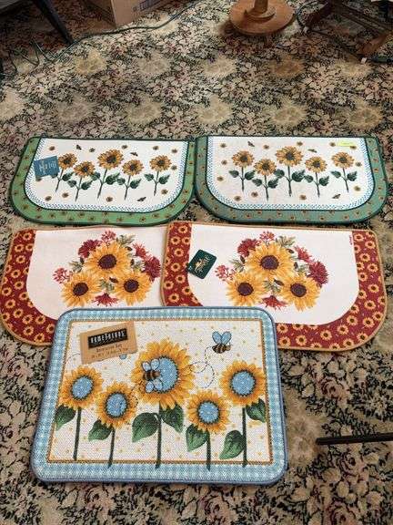 Five new entry rugs, sunflower theme image