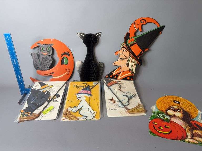 Vintage paper Halloween decor image