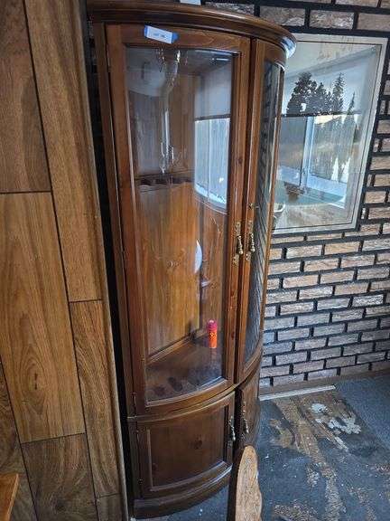 Gun cabinet 22X76 with light, lock and key image