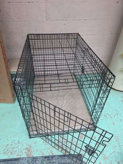 Large dog kennel, 28X42X31 Stair carry image