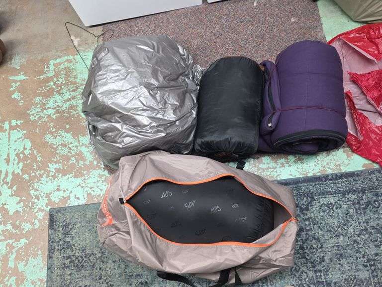 Four sleeping bags image