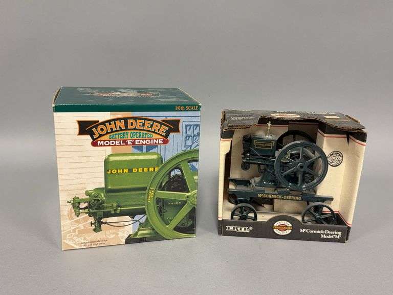1:6 scale Ertl McCormick-Deering Model “M”engine and John Deere Model “E” engine, battery operated image
