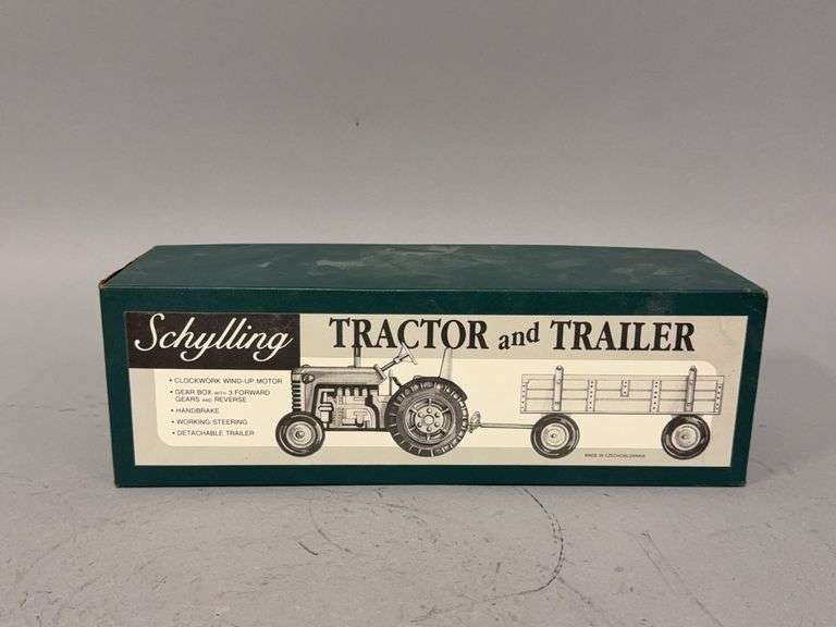 Schylling tractor and trailer Made in Czechoslovakia image