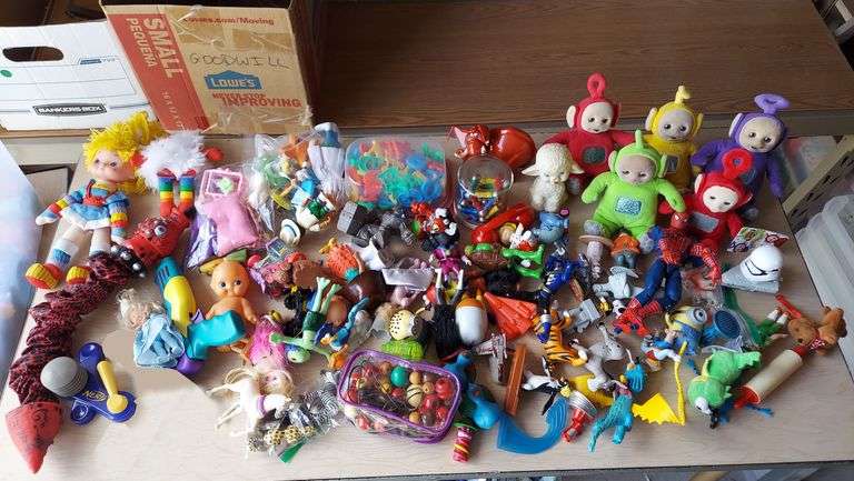 Childrens toys includes Teletubbies, Holly Hobbie, TMNT and more image