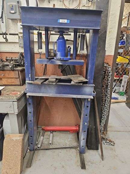 Nesco H-Frame Hydraulic Shop Press, 20 Ton Capacity, 32w x 12d x 65h image