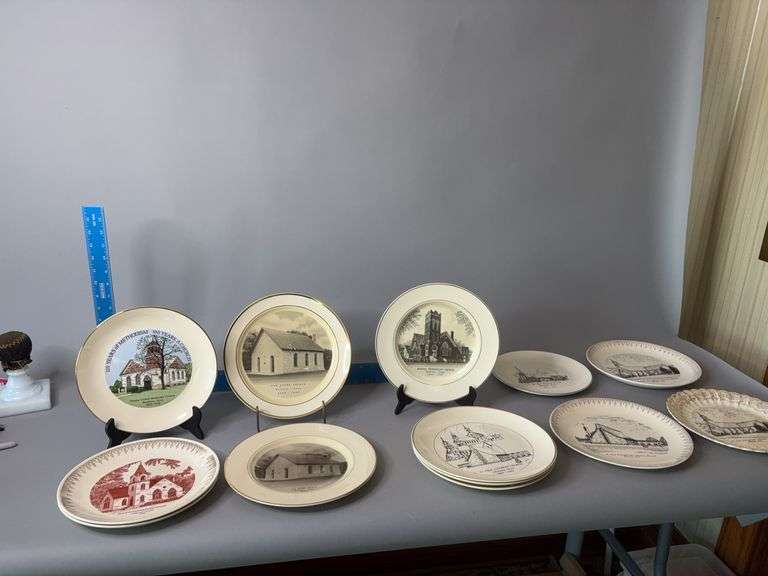 Local area collector church plates, including Watson image