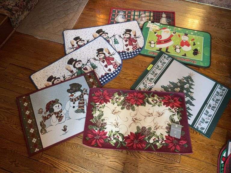 Seven holiday rugs, most new image