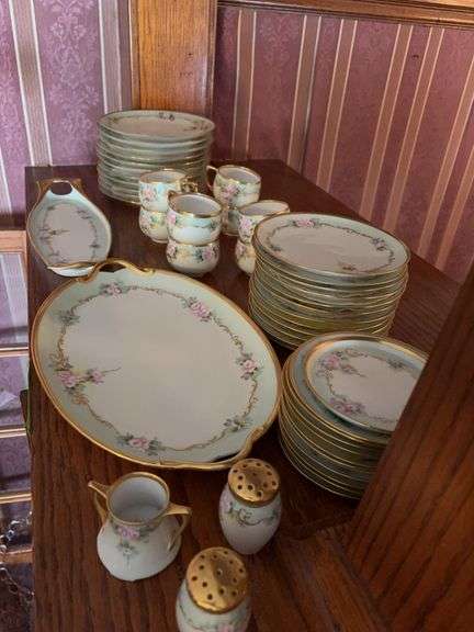 Matching hand painted china image
