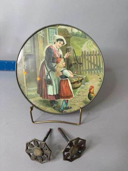 Two curtain tie backs and 9.5” flue cover image