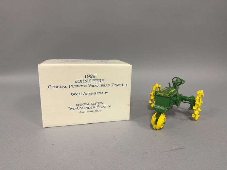 1:16 scale Ertl 65th anniversary John Deere General Purpose Wide Tread tractor Special Edition Two Cylinder Expo IV 1994 image