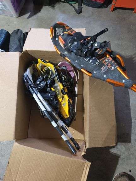 Family snowshoeing set image