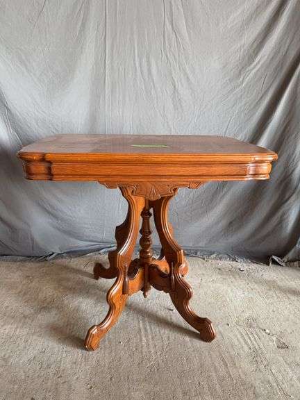 Walnut parlor table 21 x 30 x 28H image