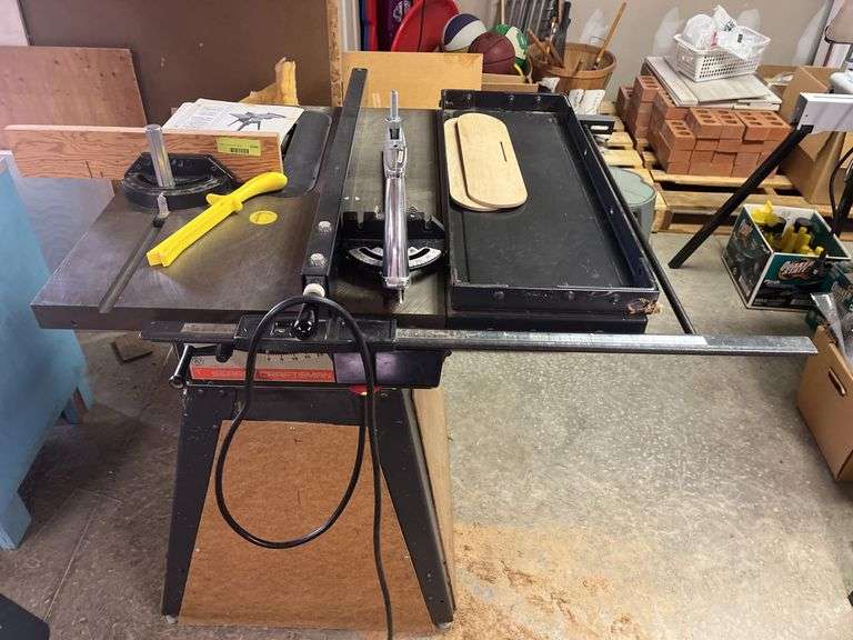 Sears Craftsman 10” table saw with clamping miter gauge