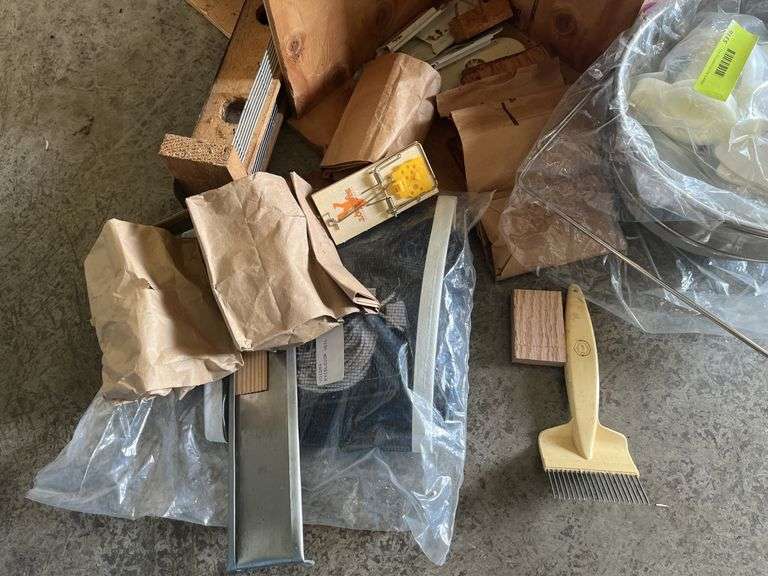 Bee keeping supplies, new stainless steel strainer, face net, Apiguard etc..
