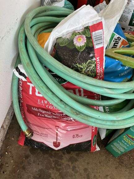 Garden chemical, fertilizer, ice melt, garden hose and sprayers