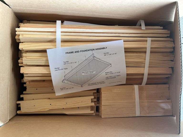 Qty of unassembled hive frames