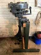 Sears 3hp outboard boat motor and stand