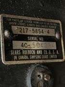 Sears 3hp outboard boat motor and stand