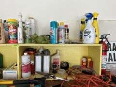 Garden and auto fluids and a few tools