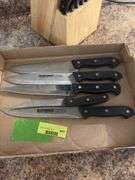 Paula Deen knives and knifeblock, plus other mixed cutlery