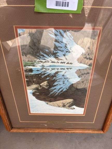 Bev Doolittle print, "Season of the Eagle" 18 x 22