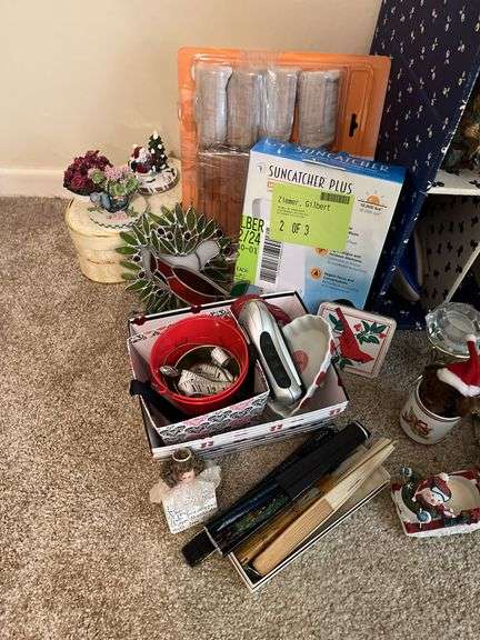 Brother typewriter, file cabinet, home decor items etc...
