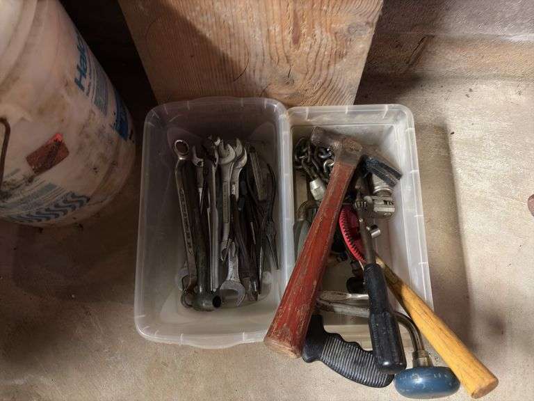 Hand tools and electrical as shown