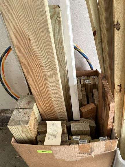 Box of wolmanized wood
