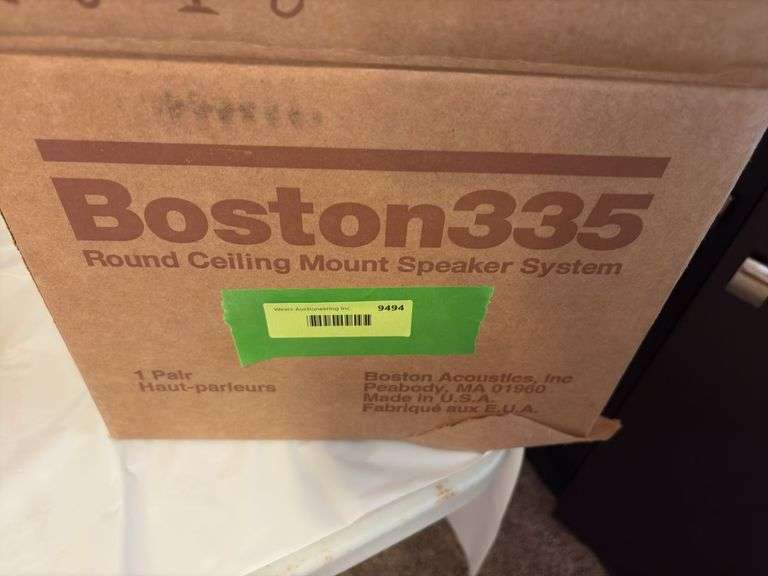 Pr Boston 335 round ceiling mount speakers, NIB