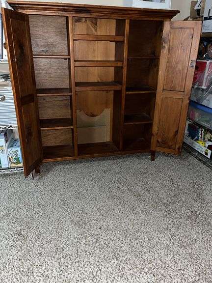Pine cabinet 14D x 49L x 52H