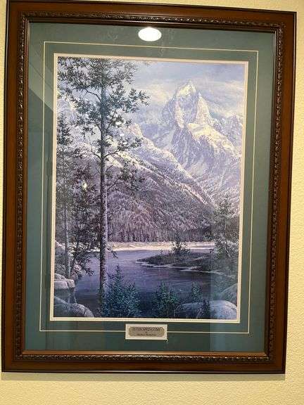 Framed Teton art  30x38, Summertime image