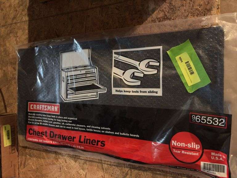 New Craftsman toolchest liners