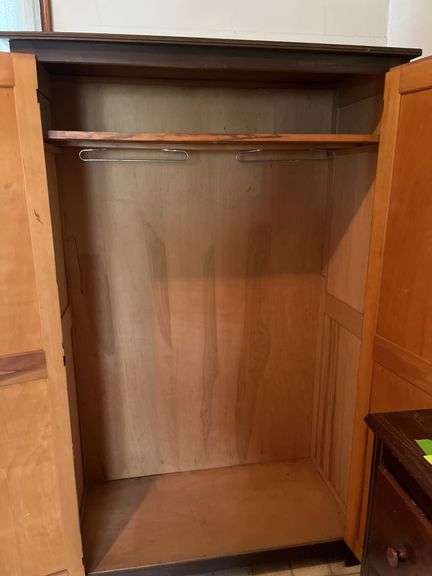 20D x 44L x 72H double door wardrobe